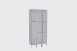 Three layer storage cabinet
