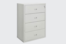 Vertical fireproof filing cabinet